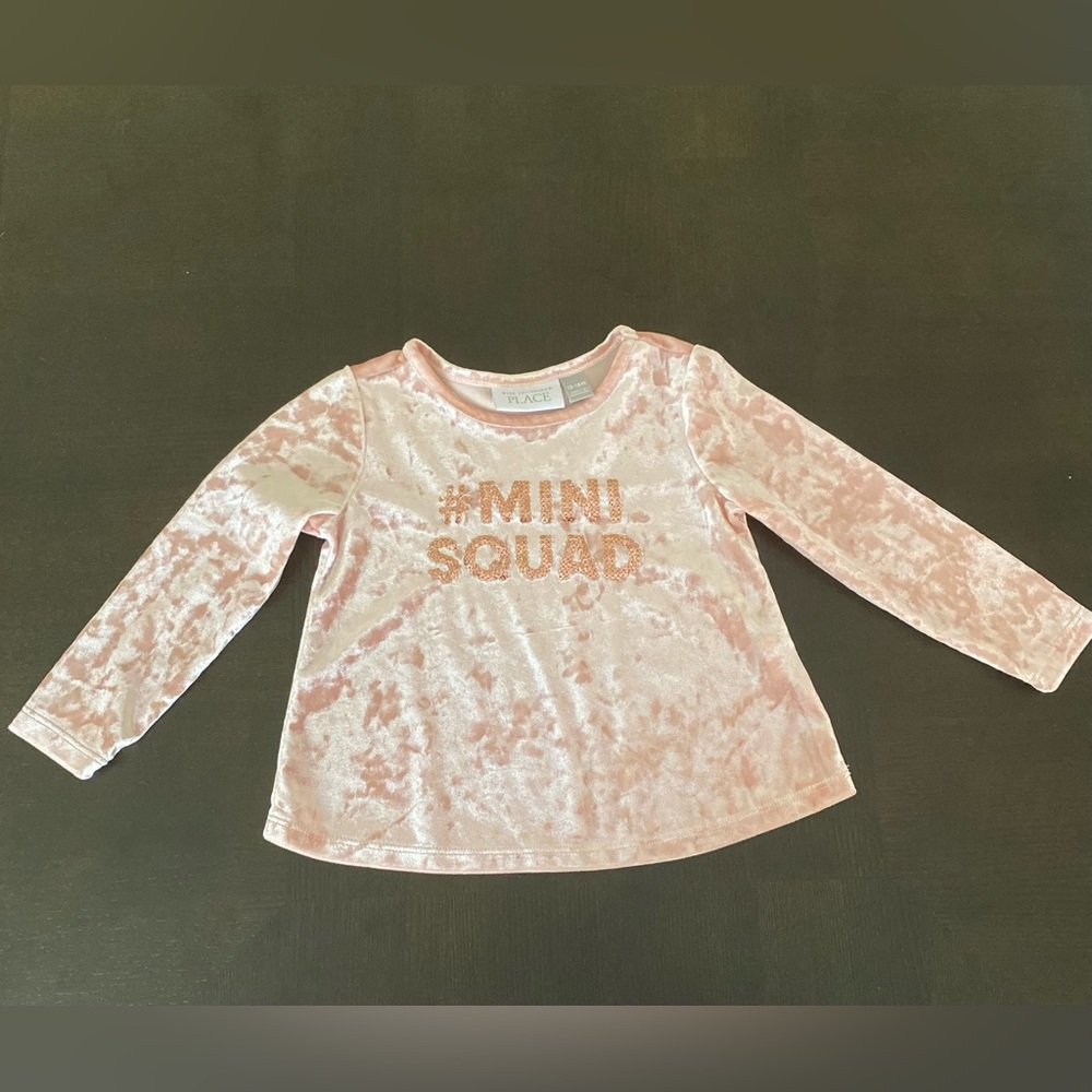 The Children's Place Girls Long Sleeve Pullover Top.